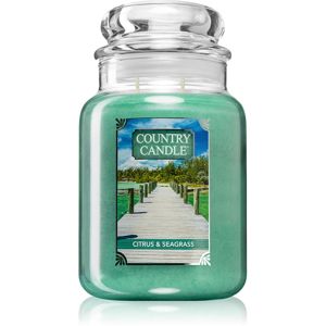 Country Candle Citrus & Seagrass illatgyertya nagy 652 g