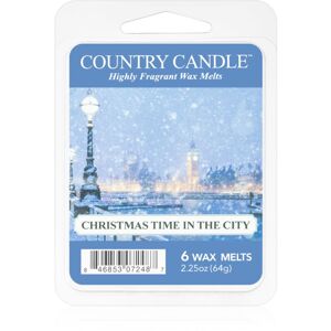 Country Candle Christmas Time In The City illatos viasz aromalámpába 64 g
