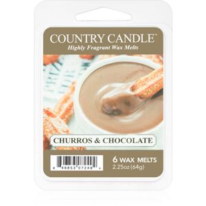 Country Candle Churros & Chocolate illatos viasz aromalámpába 64 g