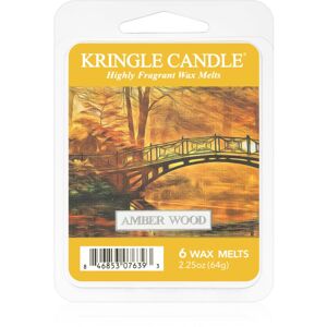Kringle Candle Amber Wood illatos viasz aromalámpába 64 g