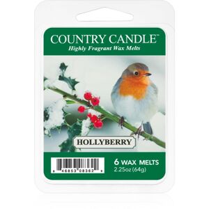 Country Candle Hollyberry illatos viasz aromalámpába 64 g
