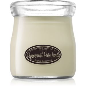 Milkhouse Candle Co. Creamery Peppermint Pine Needle illatos gyertya Cream Jar