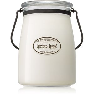 Milkhouse Candle Co. Creamery Warm Wool illatos gyertya Butter Jar
