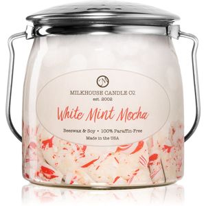 Milkhouse Candle Co. Creamery White Mint Mocha illatos gyertya Butter Jar 454 g