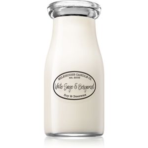 Milkhouse Candle Co. Creamery White Sage & Bergamot illatos gyertya Milkbottle 227 g