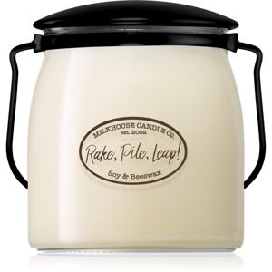 Milkhouse Candle Co. Creamery Rake, Pile, Leap! illatgyertya Butter Jar 454 g