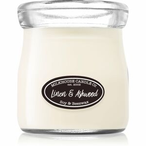 Milkhouse Candle Co. Creamery Linen & Ashwood illatgyertya Cream Jar 142 g