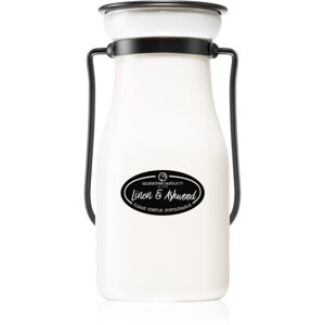 Milkhouse Candle Co. Creamery Linen & Ashwood illatgyertya Milkbottle 227 g