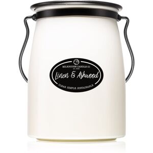 Milkhouse Candle Co. Creamery Linen & Ashwood illatgyertya Butter Jar 624 g