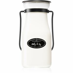 Milkhouse Candle Co. Creamery Holly & Ivy illatgyertya Milkbottle 227 g