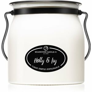 Milkhouse Candle Co. Creamery Holly & Ivy illatgyertya Butter Jar 454 g
