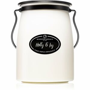 Milkhouse Candle Co. Creamery Holly & Ivy illatgyertya Butter Jar 624 g