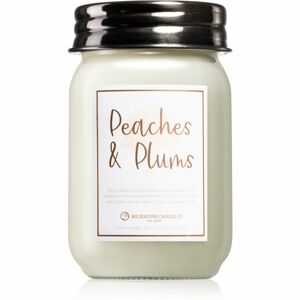 Milkhouse Candle Co. Farmhouse Peaches & Plums illatgyertya Mason Jar 369 g