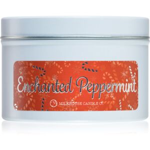Milkhouse Candle Co. Christmas Enchanted Peppermint illatgyertya alumínium dobozban 141 g