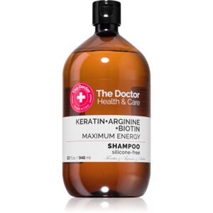 The Doctor Keratin + Arginine + Biotin Maximum Energy keratin sampon az erős és fénylő hajért 946 ml