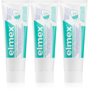 Elmex Sensitive Professional fogkrém érzékeny fogakra 3x75 ml