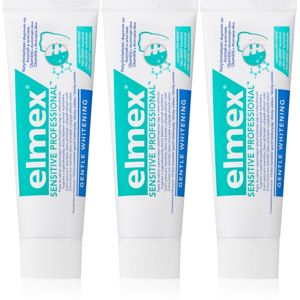 Elmex Sensitive Professional Gentle Whitening fehérítő fogkrém érzékeny fogakra 3x75 ml