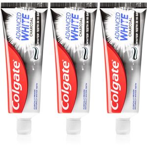 Colgate Advanced White fogfehérítő fogkrém faszénnel 3x75 ml