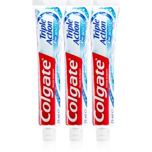 Colgate Triple Action White fehérítő fogkrém megvéd a fogszuvasodással szemben és friss leheletet biztosít