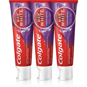 Colgate Max White Purple Reveal frissítő hatású fogkrém 3x75 ml