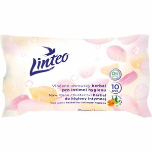 Linteo Personal hygiene nedves törlőkendők intim higiéniára mini herbal 10 db