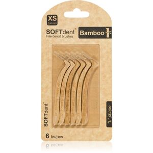 SOFTdent Bamboo Interdental Brushes fogköztisztító kefék bambusz 0,6 mm 6 db