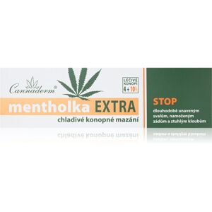 Cannaderm Mentholka EXTRA cannabis joint and muscles treatment kenderes hűsítő gél mentollal a fájdalom és az ízületek merevségének megszüntetésére 15
