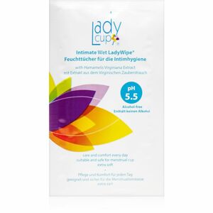 LadyCup Ladywipe nedves törlőkendők intim higiéniára 10 db