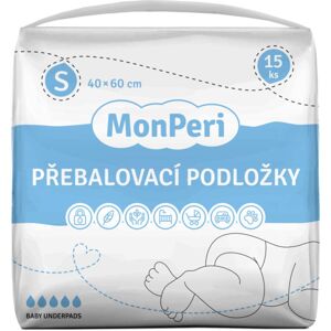 MonPeri Baby Underpads Size S eldobható pelenkázó-alátétek 40x60 cm 15 db