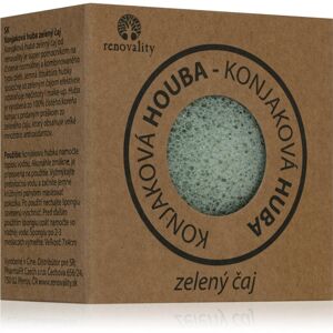 Renovality Konjac mushroom green tea tisztító szivacs a bőr tökéletlenségei ellen 7x4 cm