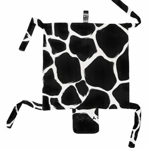 KLRK Home Wild B&W Giraffe morzsolgatós szundikendő Gustav 80x46 cm 1 db