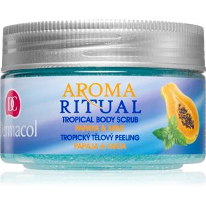 Dermacol Aroma Ritual Papaya & Mint peeling tusfürdő 200 g