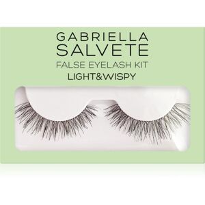 Gabriella Salvete False Eyelash Kit Light & Wispy műszempillák ragasztóval 1 db