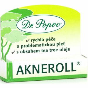 Dr. Popov Akneroll with tea tree helyi ápolás a pattanásos bőr hibáira 6 ml