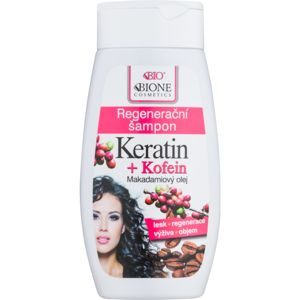 Bione Cosmetics Keratin + Kofein regeneráló sampon 260 ml