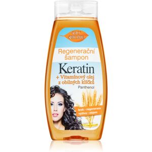 Bione Cosmetics Keratin + Grain regeneráló sampon minden hajtípusra 400 ml