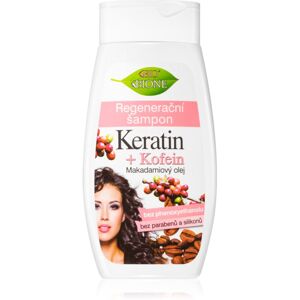 Bione Cosmetics Keratin + Kofein regeneráló sampon 400 ml