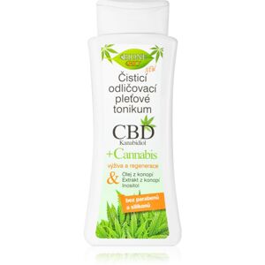 Bione Cosmetics Cannabis CBD arctisztító és sminkeltávolító tonik CBD-vel 255 ml