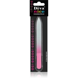 Diva & Nice Cosmetics Accessories üveg körömreszelő nagy Pink 1 db