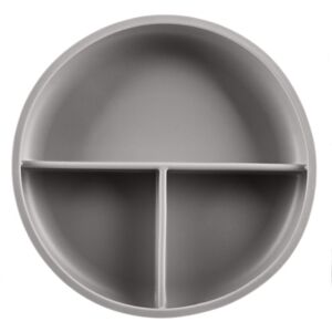 Zopa Silicone Divided Plate osztott tányér tapadókoronggal Dove Grey 1 db