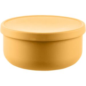 Zopa Silicone Bowl with Lid szilikon tálka kupakkal Mustard Yellow 1 db