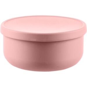 Zopa Silicone Bowl with Lid szilikon tálka kupakkal Old Pink 1 db