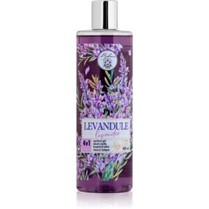 Bohemia Gifts & Cosmetics Flower Line Lavender tisztító gél testre és hajra 4 in 1 400 ml