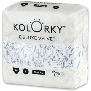 Kolorky Deluxe Velvet Love Live Laugh eldobható ÖKO pelenkák S méret 3-6 Kg 25 db