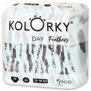 Kolorky Day Feathers eldobható ÖKO pelenkák XL méret 12-16 Kg 17 db