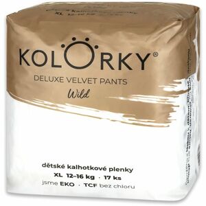 Kolorky Deluxe Velvet Pants Wild eldobható nadrágpelenkák XL méret 12-16 Kg 17 db