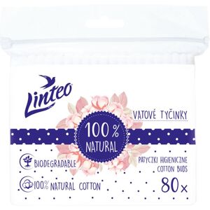 Linteo Natural Cotton Buds fültisztítók tasakban 80 db