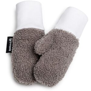 T-TOMI TEDDY Gloves Grey kesztyű gyermekeknek születéstől kezdődően 6-12 months 1 db