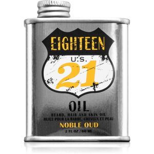 18.21 Man Made Noble Oud Oil tápláló olaj hajra az arcra és a szakállra 60 ml