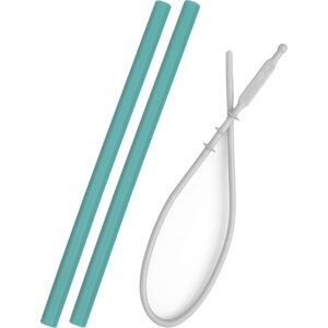 Minikoioi Straw With cleaning brush szilikon szívószál kefével Green 2 db